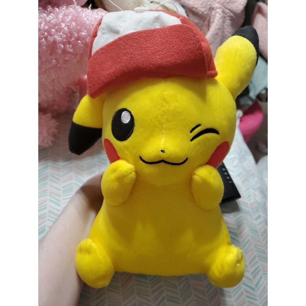 Pikachu MC2707 Pokemon Movie Satoshi Ash Ketchum Hat Banpresto Plush 11" Doll
